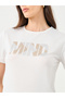 Women White Slogan Print T-Shirt - 3