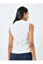Striped Sleeveless Buttoned Shirt - 4