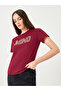 Women Red Slogan Print T-Shirt