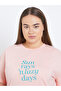 Plus Printed Dropped Shoulder T-Shirt and Pyjama Set - 3