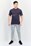 Men Sportswear Fit Brand Logo Training T-Shirt, Dark Grey - 3