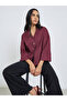 Solid Flared Sleeve Buttoned Short