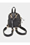 Black Quilted Mini Backpack - 2