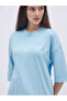 Embroidered Slogan Oversized T-Shirt - 4