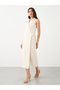 Solid Wrap Sleeveless Midi Dress - 2