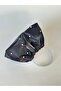Black Silver Embroidered Portfolio Evening Dress Handbag - 3