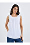 Solid Square Neck Sleeveless Top