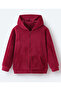 Solid Full Sleeves Hoodie and Pant Co-ords Set - Red - 3
