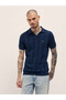 Men's T-shirt with polo style, breathable cotton fabric, comfy fit, ideal for casual or smart look. - 6