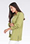 11042 Pistachio Green Krinkil Fabric Casual Cut Tunic - 4