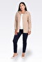 11042 Beige Kri̇nkil Fabric Casual Cut Tunic - 2
