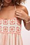 Helen Patterned Linen Dress 2745-8 - 4
