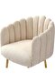 Set of 2 Veneto Cream Dining Chair – Modern Upholstered Chair with Elegant Chrome Le - 7