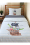 Pirate Patterned Bed Sheet Set of 2 Printed Single Duvet Cover Set 160X220 cm