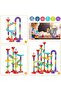 Marble Run Building Blocks Set, STEM Maze Game with Glass Marbles for Kids - 2