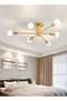 Gold Luxury LED Chandelier Durable Pendant Ceiling Light Fixture for Living Room, Bedroom 78x20cm