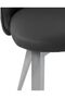 Modern Dining Chair Set of 2 With Grey PU Leather Seat - 5