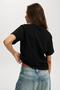 Black Basic Short Sleeve Women's T-Shirt Sh280 - 3