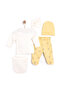 Newborn Susene Embroidered 5-Piece Strap Hospital Release Baby Yellow Newborn - 4