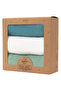 Aquamarine Bamboo Swaddle 120x120cm - Pack of 3 - 2