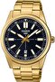 Men's Analog Black Dial Stainless Steel Black Ion Plated Band