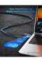 240W USB C to USB C Cable[4ft 2-Pack],Fast Charging USB C Cable with LED Display for MacBook Pro,lPhone15/15Pro/15ProMax,Galaxy S23+/S23Ultra/S22Ultra,etc,Transparent Shell,(Black) - 2