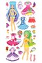 Sticker Embossed Sticker Decal Sticker (Xhc074)-18X9 Cm- Colorful Girl Dress up