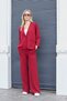 Women's Silky Textured Stretchy Modal Fabric Stone Printed Elastic Waist Wide Leg Palazzo Pants-Burgundy - 5