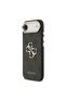 iPhone 17 Air Case Licensed Gold Metal Camera Frame Metal Big 4g Lettering Logo Cover Black - 4