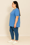 Women's Plus Size Short Sleeve Basic Oversize T-Shirt 1976-25 - 2