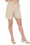 High Waist Thin Comfortable Cotton Summer Linen Look Slouchy Shorts