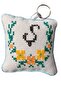 - Sibel 2453 9724 Handmade Letter S Cross Stitch Keychain