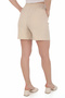 High Waist Thin Comfortable Cotton Summer Linen Look Slouchy Shorts - 2