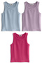 Girls' Cotton Boxers & Singlets, Bottom-Top, 3 Pairs Set, Ergonomic Design for Children - 2