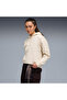 Essentials Small No.1 Logo Women's Beige Hooded Sweatshirt
