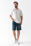 Men's Relaxed Fit 100% Cotton Denim Shorts Dark Blue - 5328 - 6