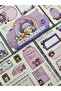 Seven Magic 12 Sheets 90 Pieces Purple Post-It and Sticker Set/Adhesive Paper/Label/Sticker - 7