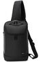 The Transit Crossbody Sling Vegan Leather & Nylon Chest Bag Casual Shoulder Daypack (Crypto - 2