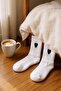 Unisex 5 Pairs Premium Quality High Cotton College Socks - 3