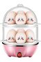 Double Layer Egg Cooker 14 Egg Capacity Hard Boiled Egg Cooker Anti-dry Electric Egg Boiler - 2