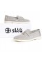 Women's Comfortable Gray Daily Loafer Shoes Modern Design - 4