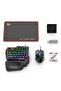 5 in 1 Mobile Game Combo Pack X8 with RGB Mini Gaming Keyboard Mouse Mobile Holder for Android Phone