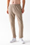 Men's Elastic Waist Pocket Detailed Jogger Trousers Light Khaki - 8079 - 5