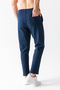 Men's Elastic Waist Pocket Detailed Jogger Trousers Navy Blue - 8079 - 6