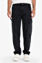 100% Cotton Relax Fit Wide Leg Cargo Pocket Jeans F2986Ax25Au - 6