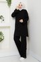 Women's Ribbed Steel Knitted Pants Double Knitwear Set