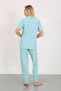 Short-Sleeved Milan Shirt Pajamas Set-Young Mother Series - 4