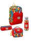 Color Block Patterned 4-Piece School Bag Set Elementary School Bag Set