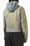 Blue Hooded Jacket - 100% Cotton - Original Design with Eco-Stonewash Effect - 3