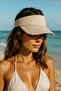 Cream Extended Visor Hill Outdoor Hat - Sunscreen Stylish Headgear Spk13 - 6